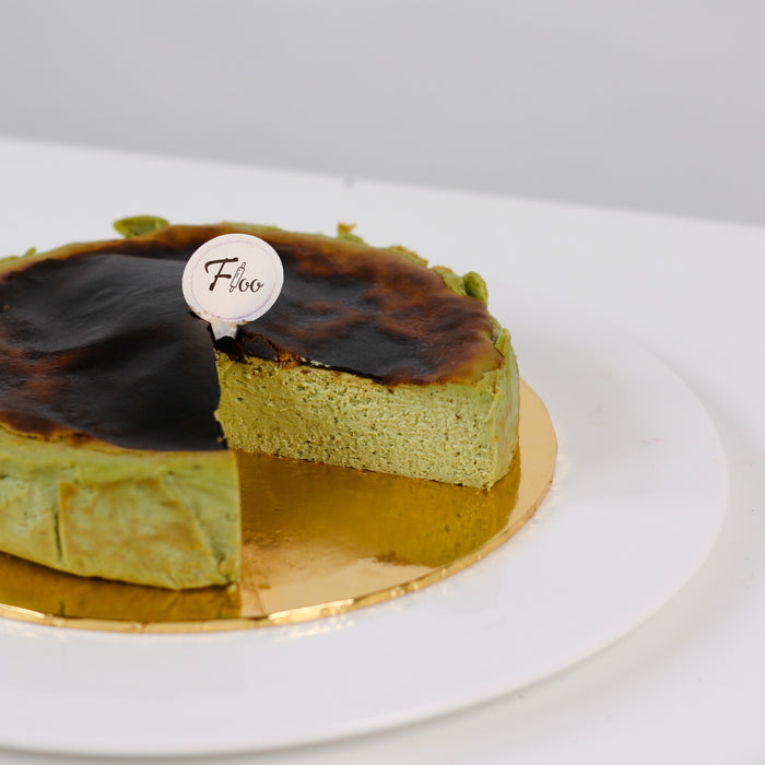 Matcha Burnt Cheese Cake- Cake Together - Online Birthday Cake Delivery