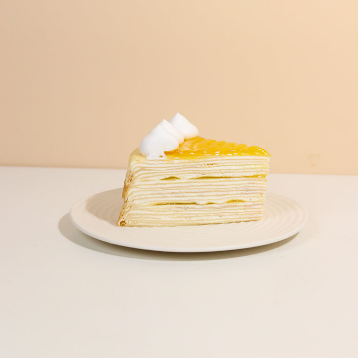 Lemon Cheese Mille Crepe Cake 8 inch - Cake Together - Online Birthday Cake Delivery