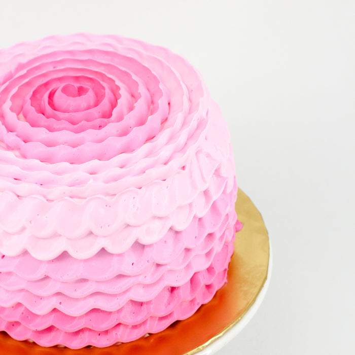 Pink Ruffled Cake | Cake Together | Online Birthday Cake Delivery