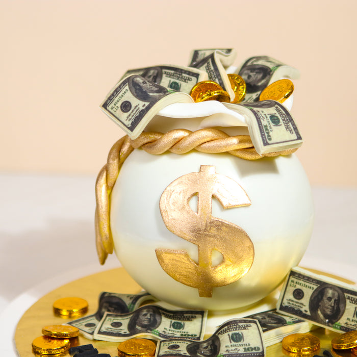 Money Bursting Knock Knock Pinata Money Bag - Cake Together - Online Birthday Cake Delivery