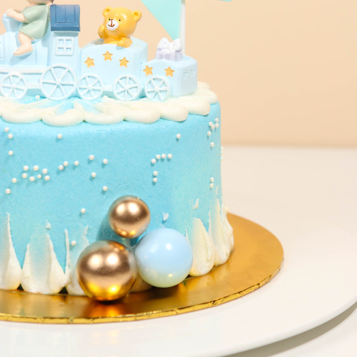 Blue Boy Train - Cake Together - Online Birthday Cake Delivery