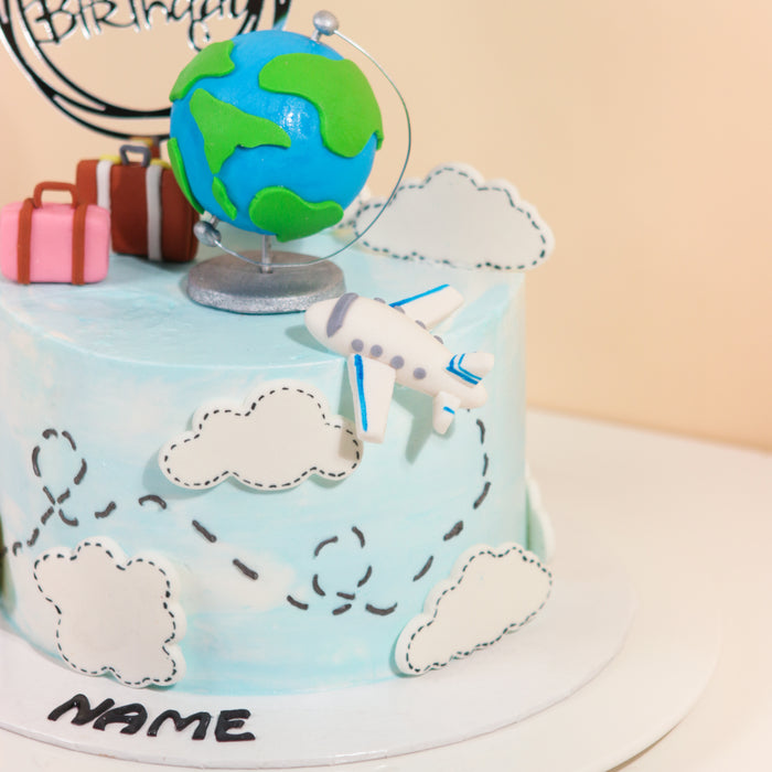 Dream of Traveling Cake - Cake Together - Online Birthday Cake Delivery