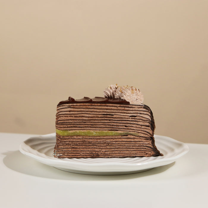 Chocolate Hazelnut Banana Mille Crepe 8 inch - Cake Together - Online Birthday Cake Delivery