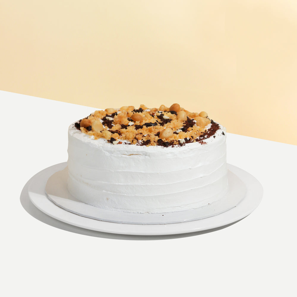 White Macadamia 8 inch - Cake Together - Online Birthday Cake Delivery