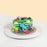 Jelly cake made with molded jelly dinosaurs