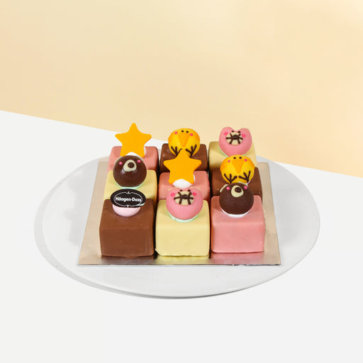 Haagen Dazs Forest Friends ice cream bites with vanilla, chocolate and strawberry flavour