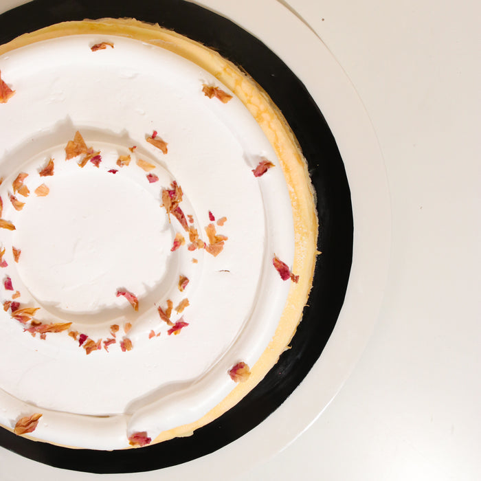 Lychee Rose Mille Crepe Cake 8 inch - Cake Together - Online Birthday Cake Delivery