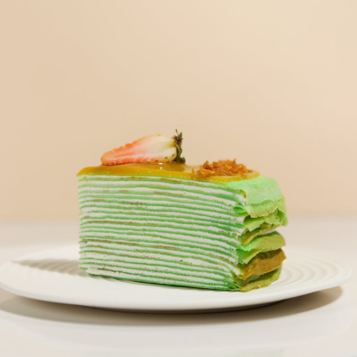 Pandan Kaya Mille Crepe Cake 8 inch - Cake Together - Online Birthday Cake Delivery