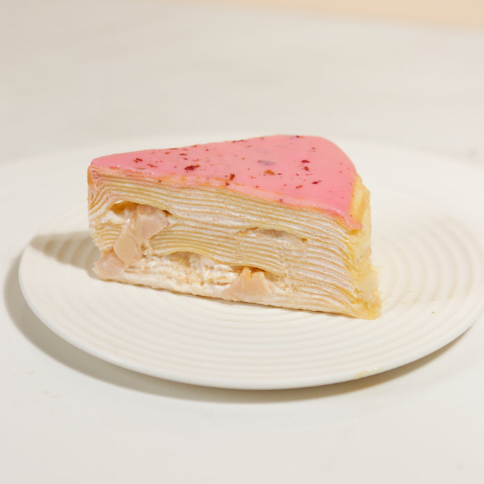 Sakura Lychee Mille Crepe Cake 8 inch - Cake Together - Online Birthday Cake Delivery