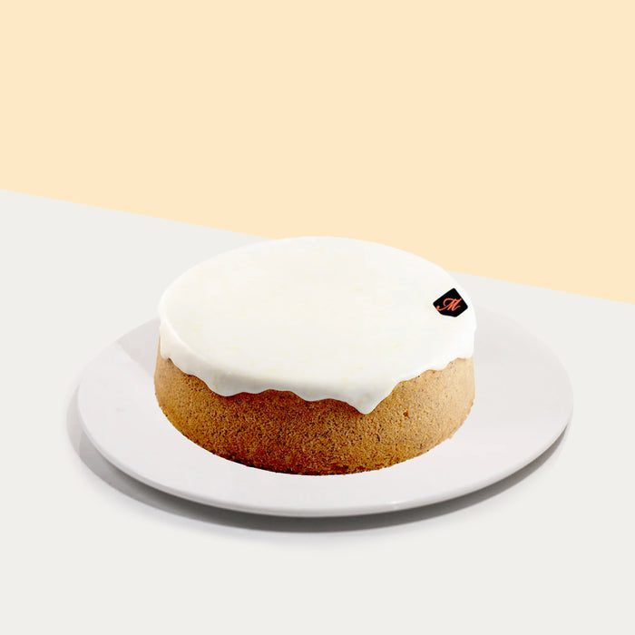 Lemon poppyseed cake with fresh lemon zest