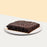 Square piece of salted caramel brownies
